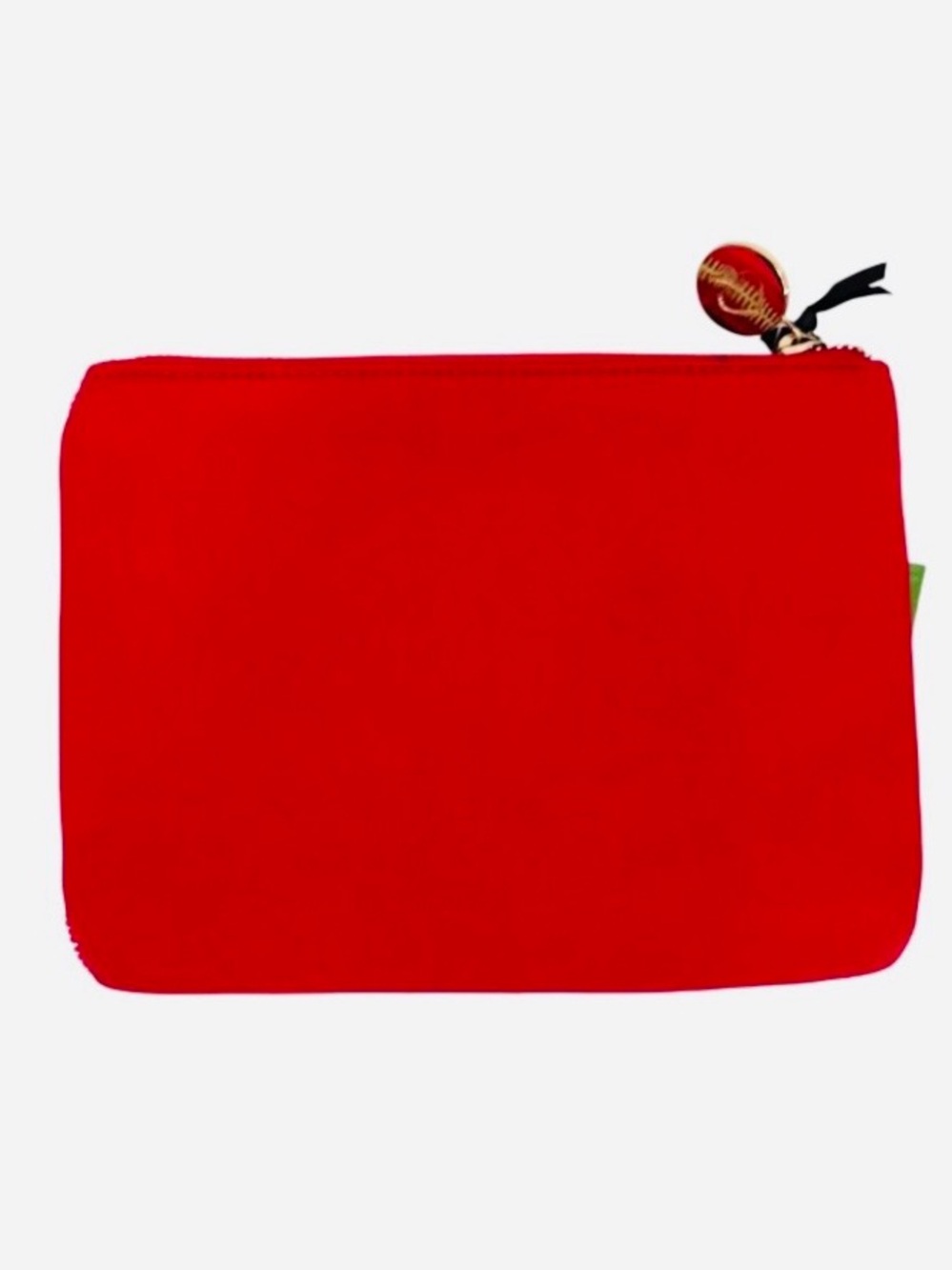 kate spade Beaded Red Zip Pouch with added foldable tote NWT - Picture 3 of 9